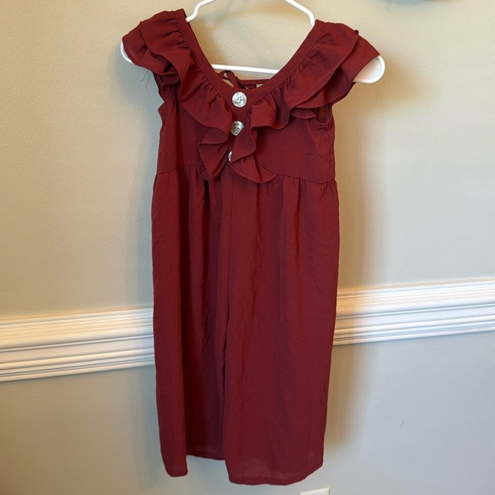 Bonnie Jean rust jump suit size 6 girls